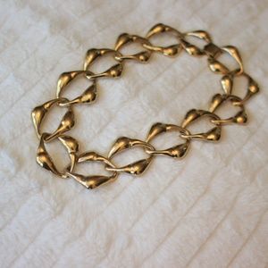 Gold Colored Linked Necklace